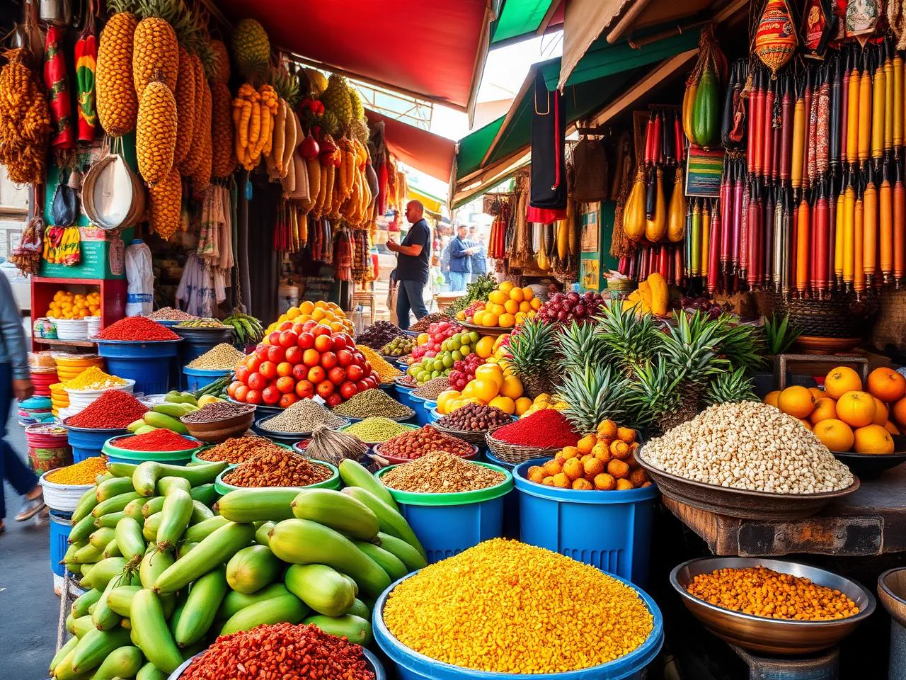 Colorful local market